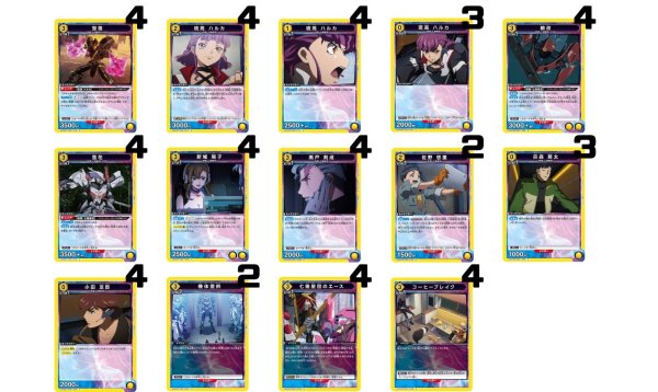 画像1: コードギアス 奪還のロゼ：【黄】七煌星団デッキ (1)