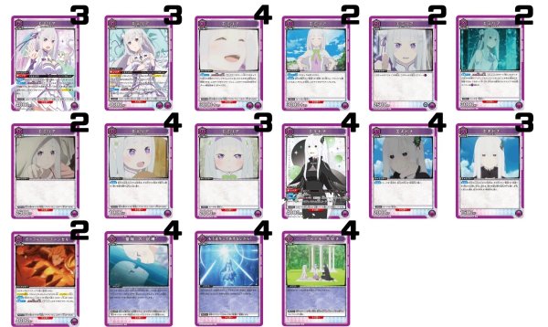画像1: Re:ゼロから始める異世界生活：【紫】エミリア&エキドナデッキ (1)