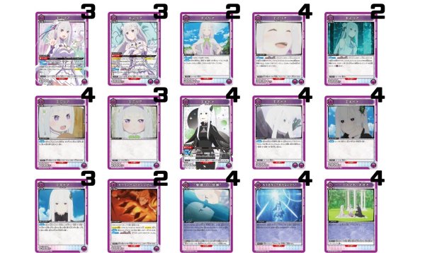 画像1: Re:ゼロから始める異世界生活：【紫】エミリア&エキドナデッキ (1)