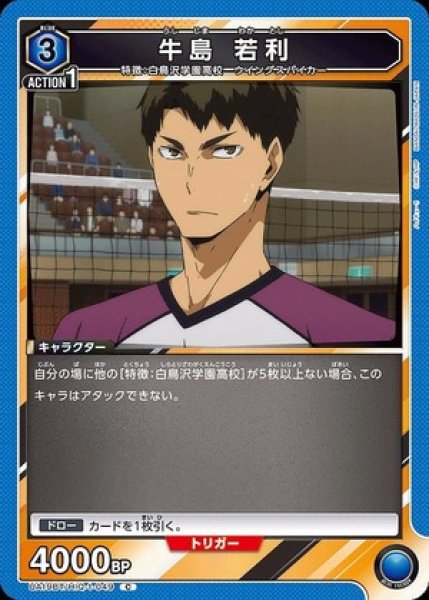 画像1: 牛島 若利/C【青】【キャラクター】《UA19BT/HIQ-1-049》 (1)
