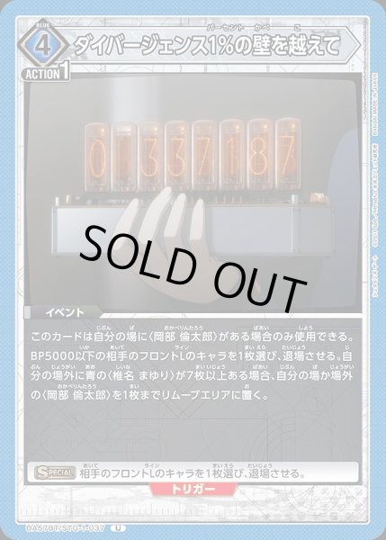画像1: ダイバージェンス1％の壁を越えて/U【青】【イベント】《UA57BT/STG-1-037》 (1)