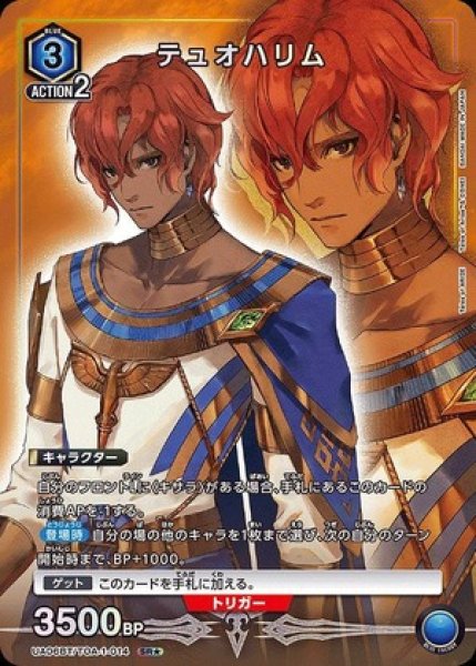 画像1: テュオハリム/SR★【青】【キャラクター】《パラレル版UA06BT/TOA-1-014》 (1)