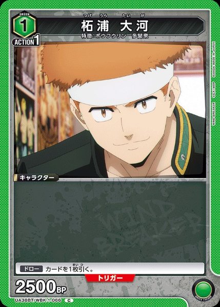 画像1: 柘浦 大河/C【緑】【キャラクター】《UA38BT/WBK-1-066》 (1)